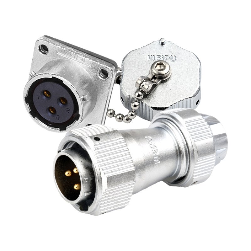 威浦工业防水航空插头插座连接器WY24【2芯19芯】TEZ公头母座