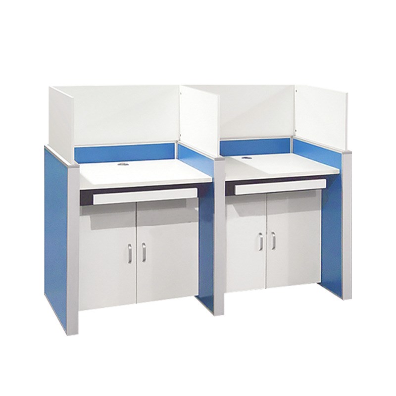 屏风桌双人隔断 河北4人位简约职员办公室电脑桌可升降挡板办公桌