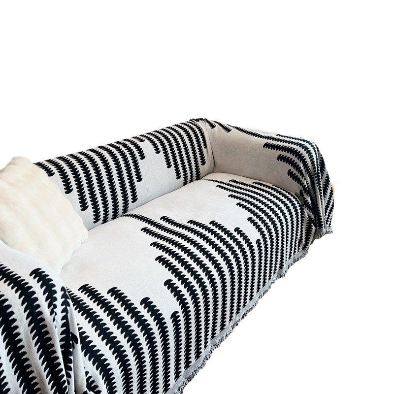 雪尼尔线条沙发巾现代防滑简约沙发盖布一片式全盖沙发垫沙发套罩,居家布艺,沙发套,淘宝优惠券,粉丝福利购,淘宝优惠卷