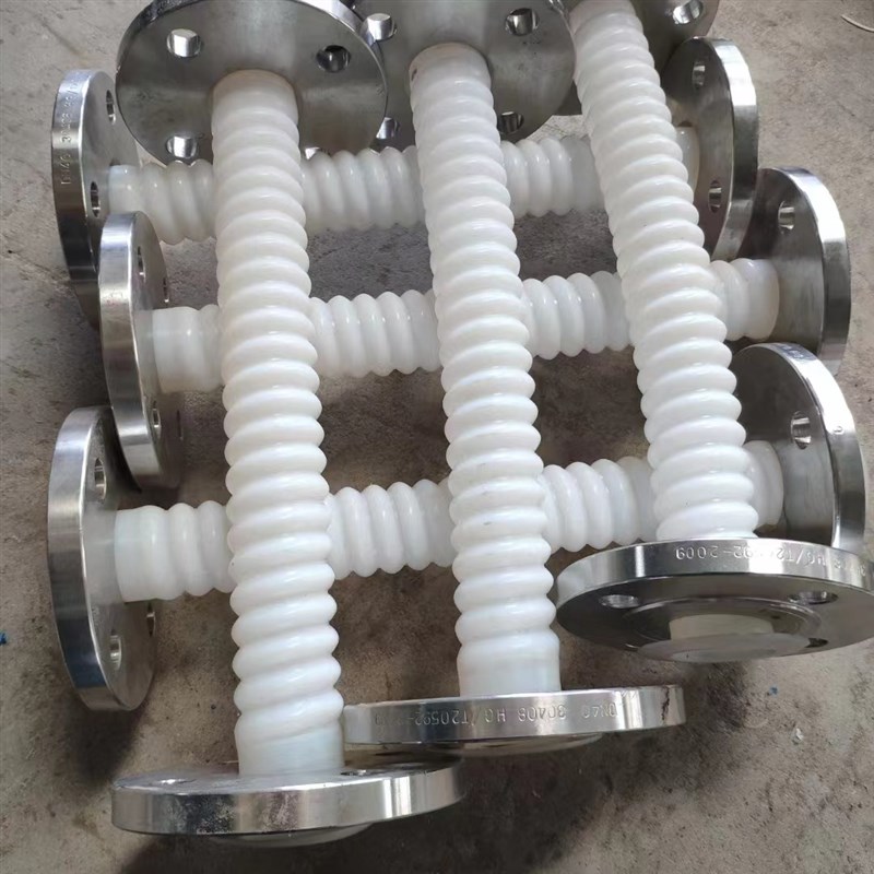 加工四氟波纹管 防腐软管  PTFE波纹管内径8 10 12 16 20 25 32