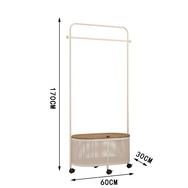 可移动衣帽架落地式卧室家用多功能入户挂衣架房间衣架置物架一体