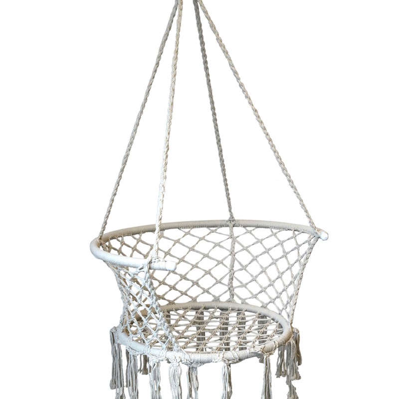 儿童吊椅家用室内悬挂棉绳摇篮户外吊篮庭院荡秋千宝宝小型吊床