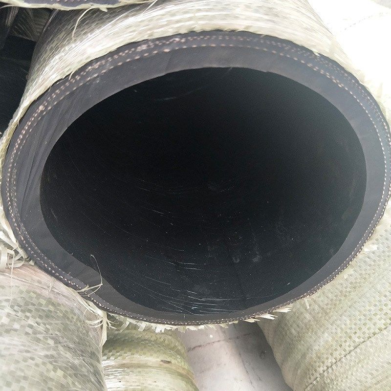 大口径高压胶管钢丝骨架橡胶管吸排水黑胶管矿用耐磨抽沙管