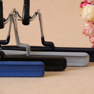 加粗浸塑铁衣 防滑裤夹防皱裤夹裙夹干湿两用裤夹子裙裤架个装