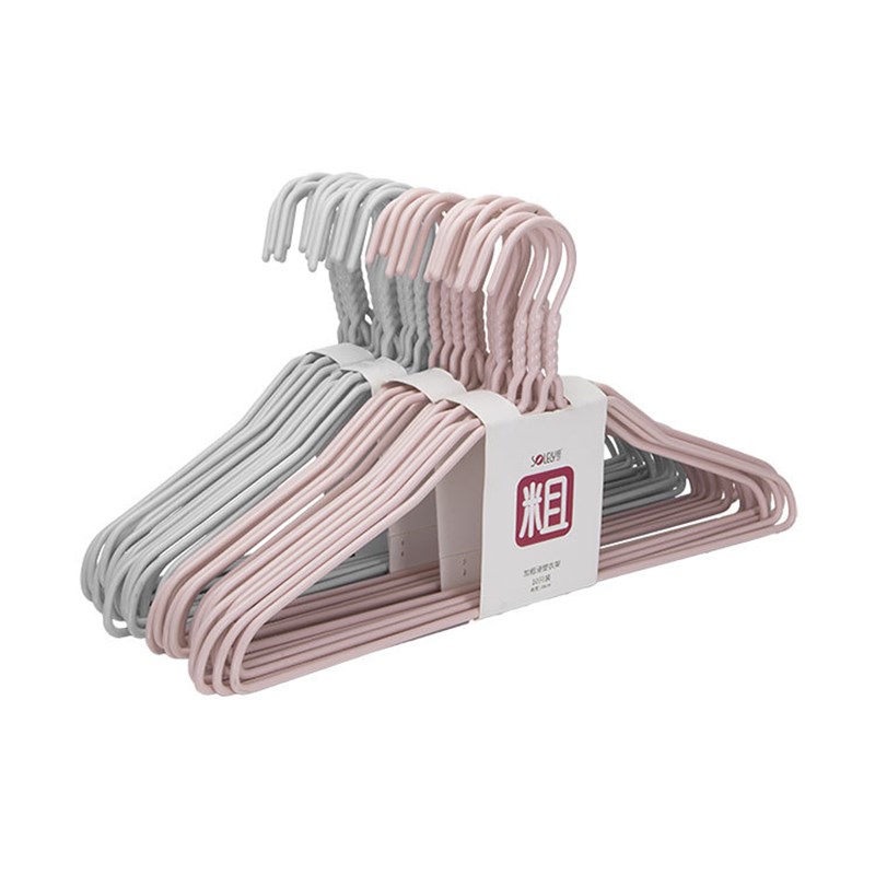 衣架家用挂衣加粗加大衣撑子浸塑大号钢铁衣架45cm衣挂无痕大衣挂