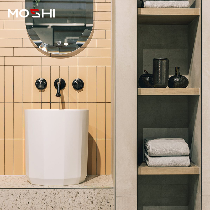 加深薄边洗漱台上盆洗脸盆洗手盆单盆面盆阳台防溅水陶瓷加高台盆