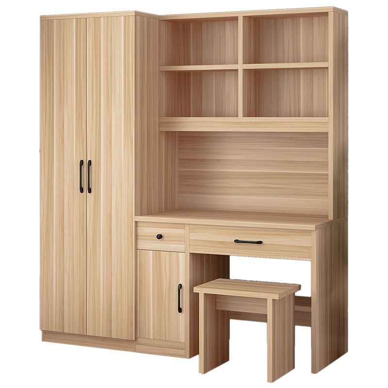 衣柜书桌一体小户型卧室家用电脑桌带梳妆台儿童写字台连体书桌柜