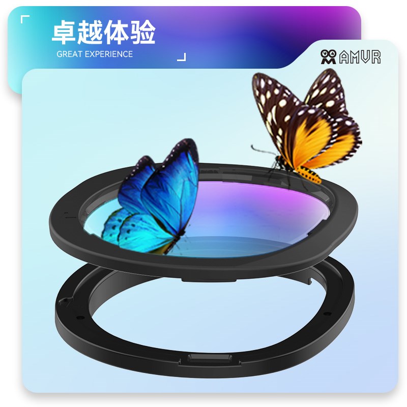 Quest3近视眼镜磁吸VR配件OculusQuest3镜片非球面磁吸防蓝光