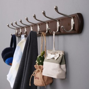 挂衣架壁挂墙上门后挂衣钩入户门玄关墙面钥匙壁勾门上衣挂钩连排