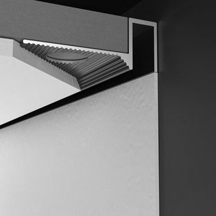 金属条腻子修边压条封边条装饰条包边悬浮吊顶收口黑色收边条阳角