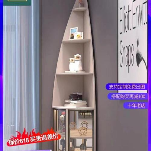 轻奢酒柜现代简约转角置物架客厅墙角柜三角柜小户型转角落柜角柜