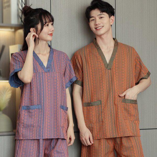 芈竹 汗蒸服女情侣款采耳男大码足疗按摩洗浴浴衣家居睡衣,居家布艺,汗蒸服,淘宝优惠券,粉丝福利购,淘宝优惠卷