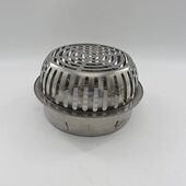 304不锈钢阳台地漏盖花园室外屋顶天台大排量雨水斗160管6寸