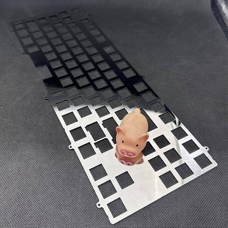 需定制机械键盘定位板镜面不锈钢黄铜钛铝合金客制化diy加工一件