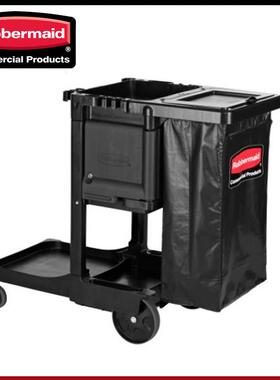 Rubbermai乐柏美1861430 黑色行政系列传统型清洁推车 服务工具车