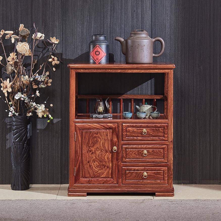 需定制红木家具刺猬紫檀餐边柜花梨木茶叶柜茶水柜中式储物柜实木