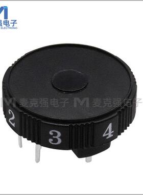 旋转式电位器WH28-13#平顶 B503 50K黑色开关电位器直字1-5 ROHS