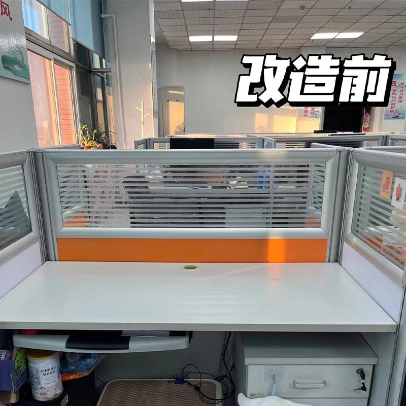 老破小工位改造神器女生办公室办公桌布置收纳好物转角桌面置物架