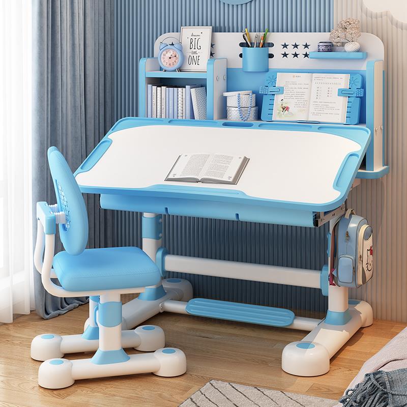 需定制中小学生书桌多功能儿童学习桌可升降课桌椅套装组合作业桌