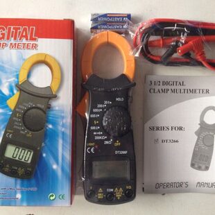 迷你小型数字钳形电流表 钳表钳式万用表DT3266L/3266F 钳表