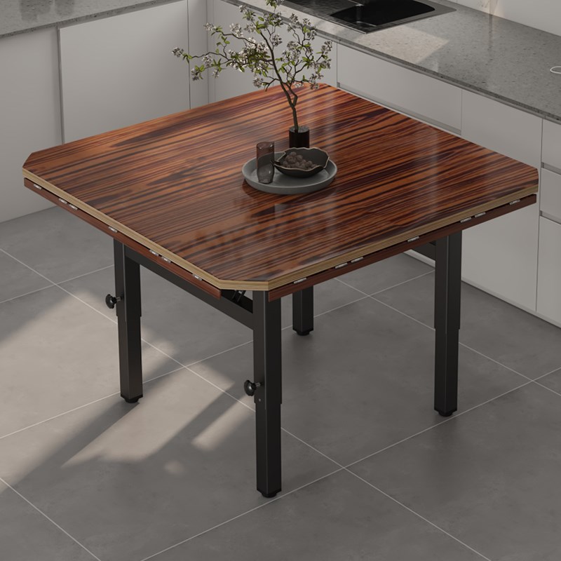 折叠桌大圆桌矮桌餐桌小户型家用吃饭桌子方桌多功T能地桌升降饭