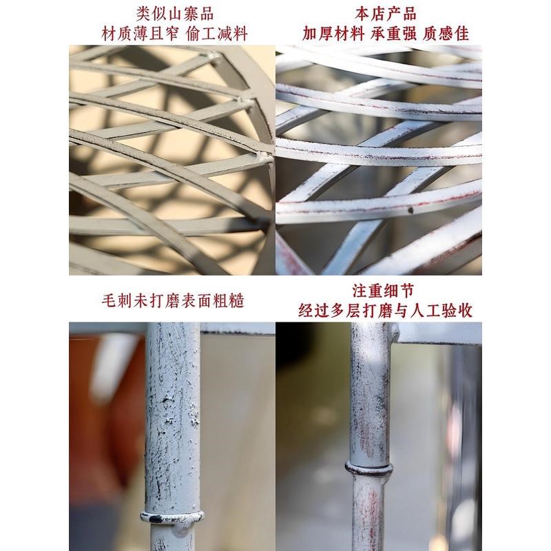 花架子户外庭院铁艺落地式v花园阳台装饰新款花盆架多层转角置物