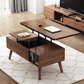 多功能升降茶几变餐桌两用一体折叠饭桌客厅小户型家用储物小茶几