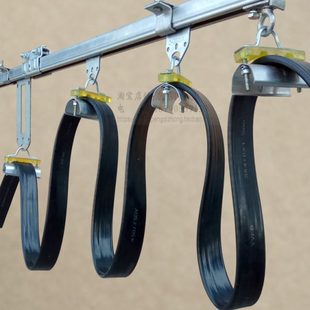 C30异型轨中间滑车C型钢导轨头车尾车C30C32 C40吊瓦电缆滑车滑轮