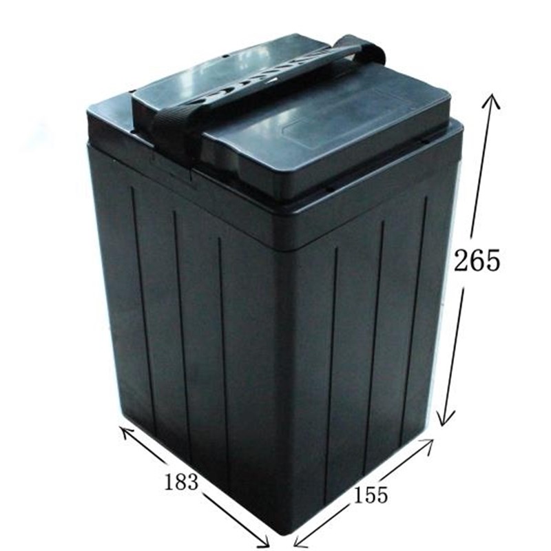 新国标ABS阻燃加厚塑料18650锂电池盒外壳48V30A天能星恒电池箱