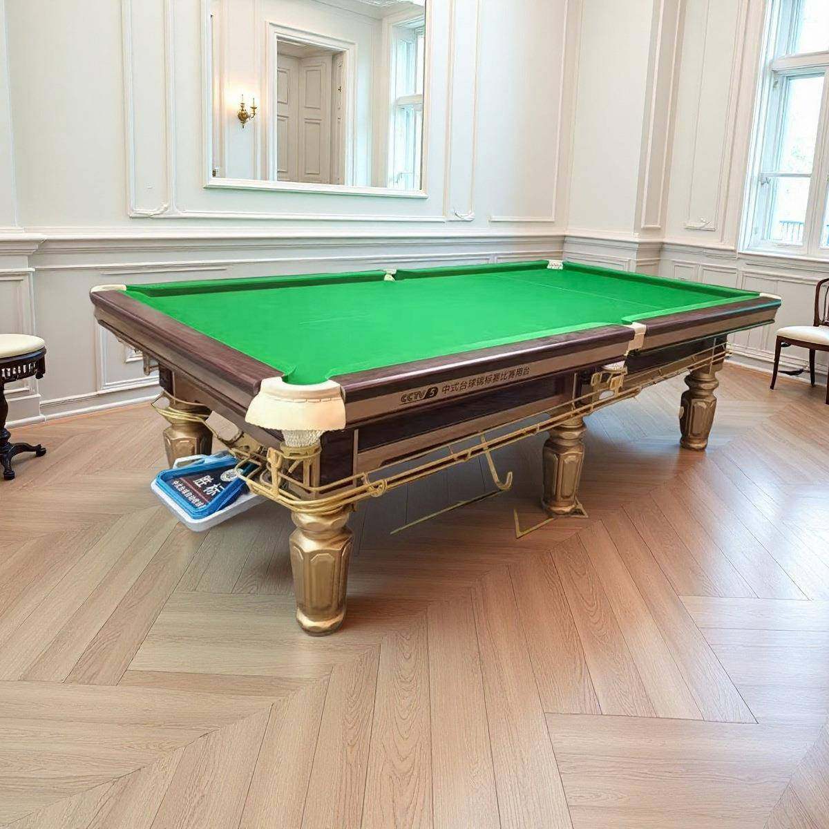 台球桌中式黑八大理石台球桌俱乐部室内家用美式台球桌厂家