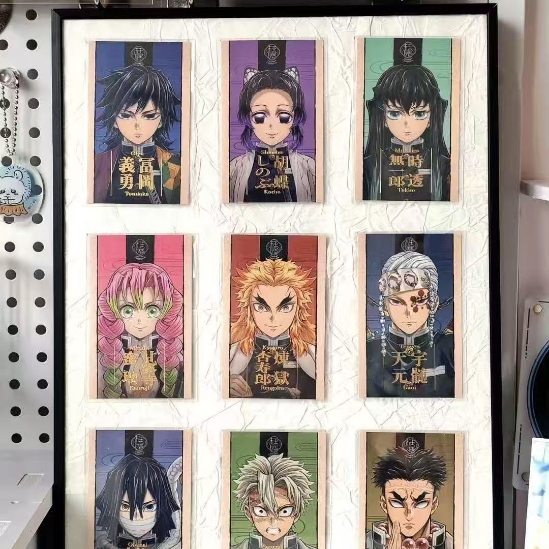日谷鬼灭之刃周边柱展金签拍立得无一郎义勇蝴蝶忍蜜璃炎柱谷子
