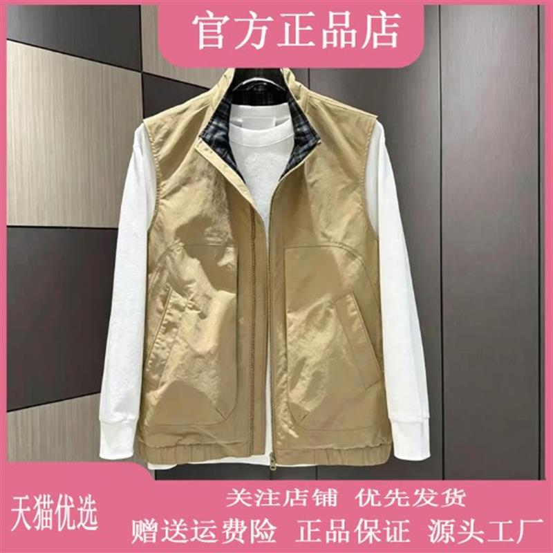 Cloud轻奢2号店轻奢严选早秋男士气质潮流简约百搭休闲马甲T恤