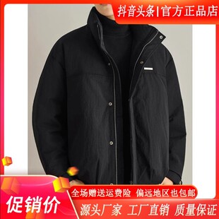 MR.MUDI/穆迪先生美式90j%白鸭绒立领羽绒服男士冬季宽松保暖外套