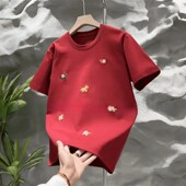 刺绣元 ARCHIVE EDITIONS轻奢男装 宝小马年货本命年喜庆潮牌T恤