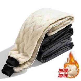 直筒 防风防水束脚裤 棉幸严选3层羊O羔绒男女保暖W裤 加绒加冬棉裤