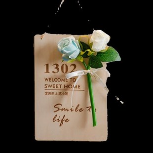 刻字木牌定制工作室房间门牌号码门口挂饰小清新文艺创意装饰挂件