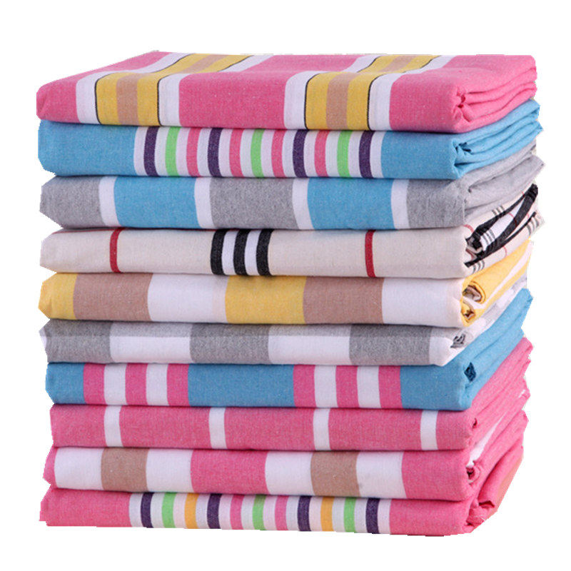 传统手工老粗布床单单件双人单人宿舍加厚粗布床单被套1.5/1.8床