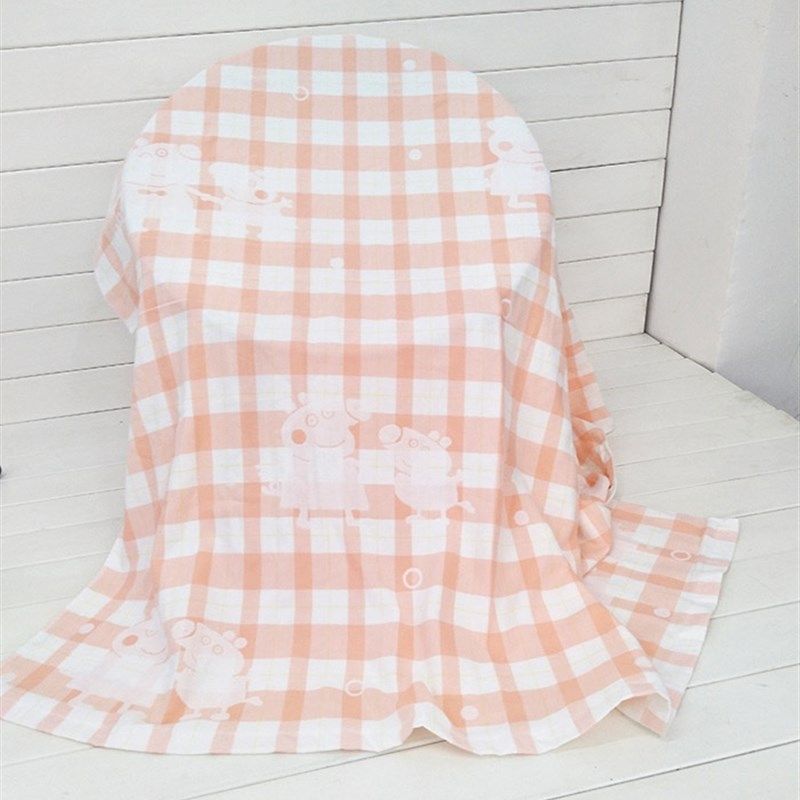 润玺 婴儿纯棉纱布抱被新款方格纱布宝宝婴儿包被纯棉浴巾童被2层,婴童用品,浴巾,淘宝优惠券,粉丝福利购,淘宝优惠卷