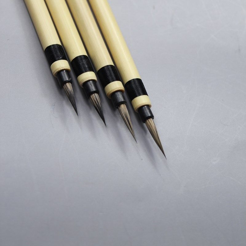 紫毫毛笔苏州金亭湖笔精制兔花毫及白毫小楷写经勾线画眉画羽单支,文具电教/文化用品/商务用品,毛笔,淘宝优惠券,粉丝福利购,淘宝优惠卷