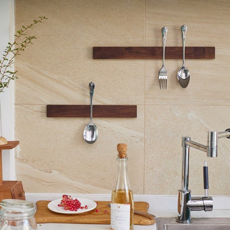 岩璞实木磁吸刀架防霉免打孔壁挂式磁力菜刀置物架厨房磁性收纳架,厨房/烹饪用具,刀架,淘宝优惠券,粉丝福利购,淘宝优惠卷