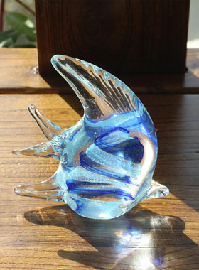 手工艺品琉璃燕鱼海洋馆纪念品动物摆件鱼缸布景家居玄关装饰礼物