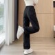 加绒加厚保暖裤 直筒工装 裤 加长版 超长款 女冬季 休闲裤 高个子羽绒裤