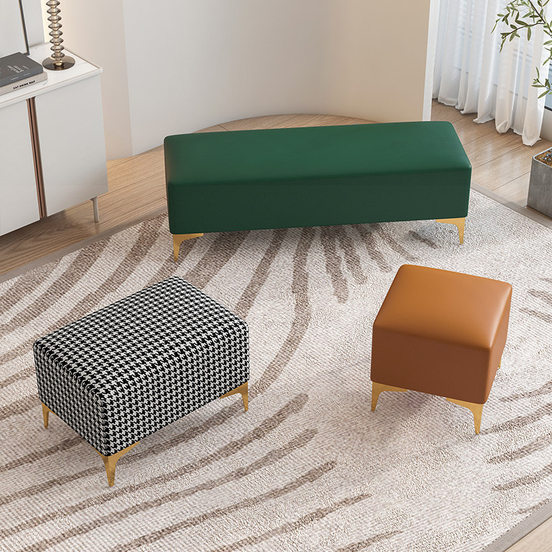 换鞋凳家用门口轻奢入户铁艺皮革客厅长条凳拼接入户长方形沙发凳,住宅家具,换鞋凳,淘宝优惠券,粉丝福利购,淘宝优惠卷