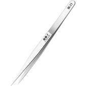 鹿仙子不锈钢直尖头镊子飞线专用电子焊接维修IC夹持工具手账聂子