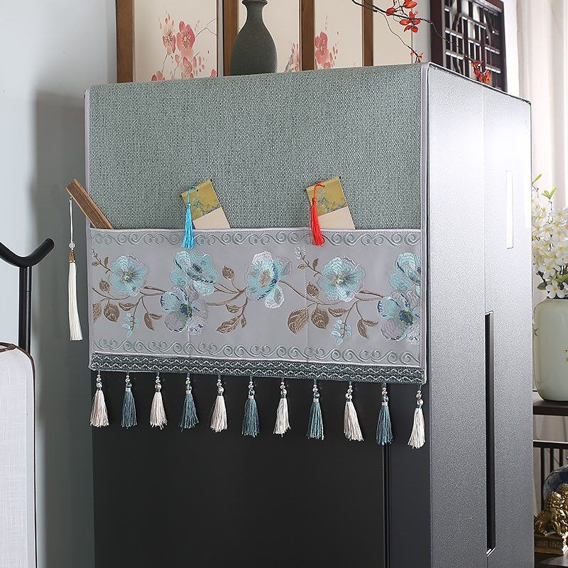 冰箱盖布防尘2024新款轻奢高级感单双开门收纳上面卡萨帝套罩巾