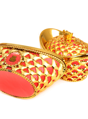 聚缘阁金元宝塑料元宝摆件开盖元宝招财金元宝聚宝盆招财游戏道具