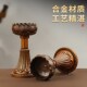 复古莲花蜡烛台佛前长明灯酥油灯底座两用菩萨供灯供奉做旧摆件