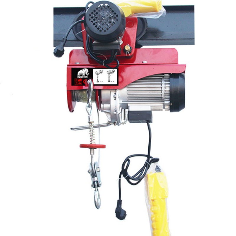 盛工微型电动葫芦220V家用卷扬机连体式带跑车小型升降吊机提升机