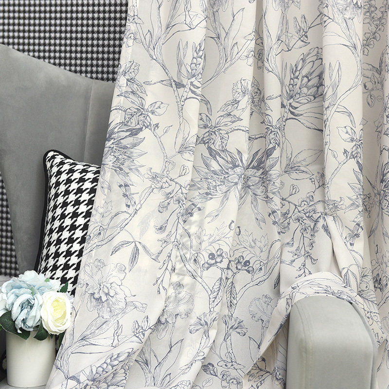 新款透光不透人雪纺小清新挂钩褶皱打孔韩褶定制飘窗窗帘窗纱布料,居家布艺,定制窗帘,淘宝优惠券,粉丝福利购,淘宝优惠卷