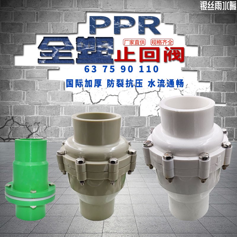 PPR全塑止回阀63 75 90 110
